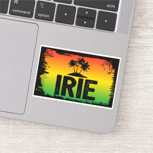 Sticker Drapeau jamaïcain Rastafarian IRIE Rasta
