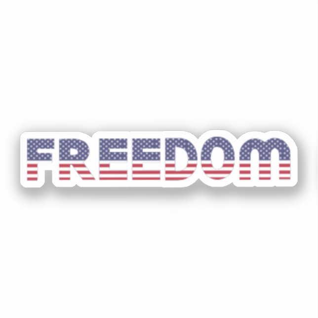 Sticker Drapeau Liberté Américaine pour Patriotic & Libert (Recto)