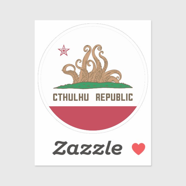 Sticker Drapeau Lovecraft (Feuille)