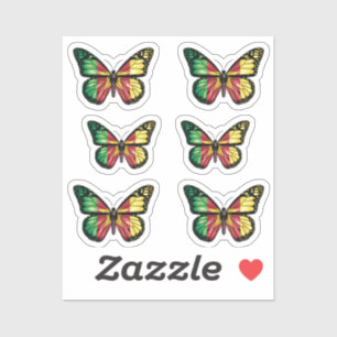 Sticker Drapeau monarque papillon du Cameroun