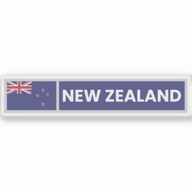 Sticker Drapeau national de Nouvelle-Zélande (Devant)