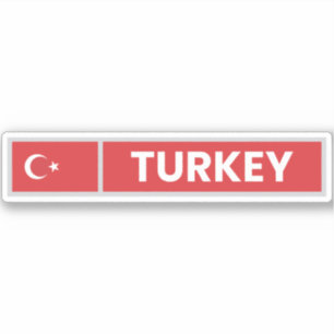 Sticker Drapeau national de Turquie