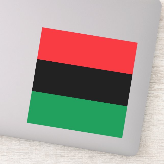 Sticker Drapeau panafricain de l'UNIA (Détail)