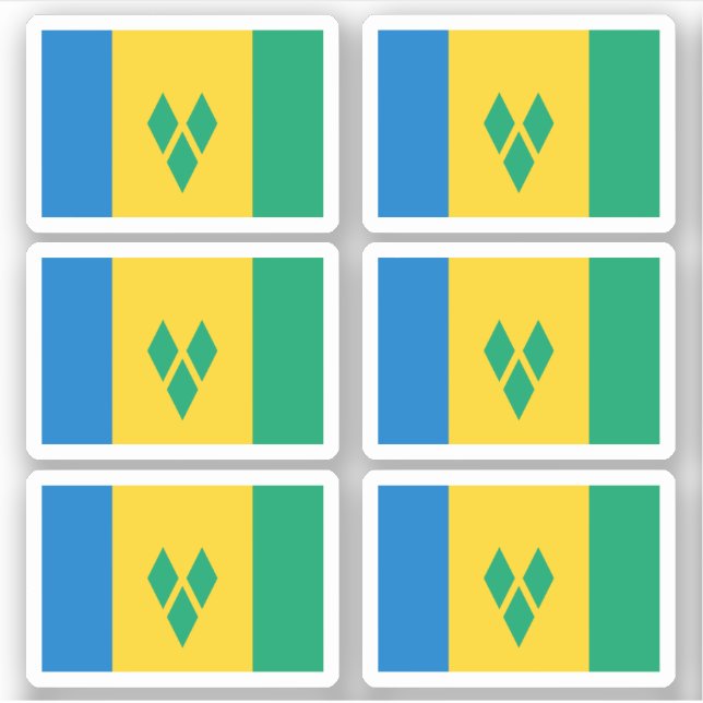 Sticker Drapeau Saint-Vindan (Devant)