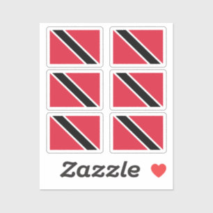 Sticker Drapeau Trinidad et Tobago Collection pack de 6