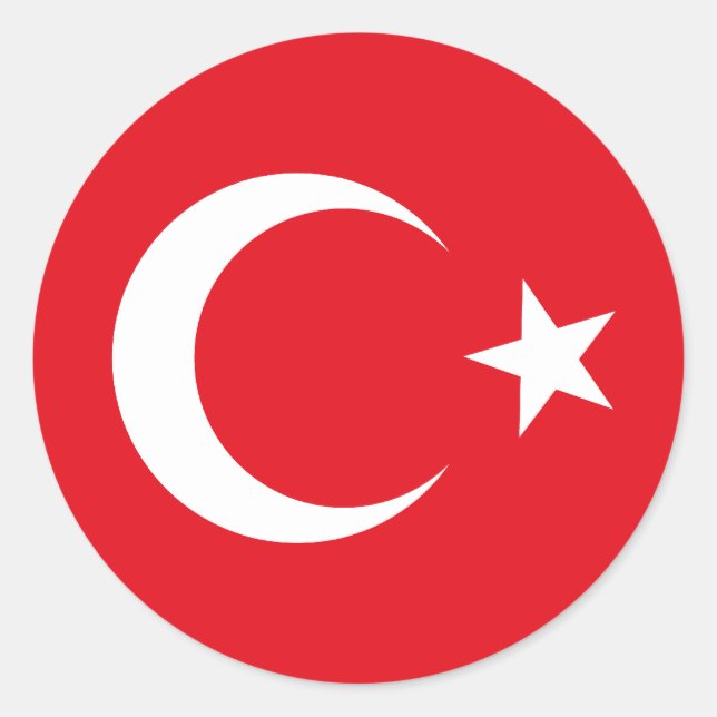Sticker Drapeau Turquie (Devant)
