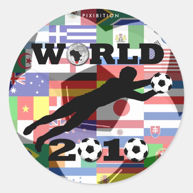 Sticker Drapeau World Cup Goal (Devant)