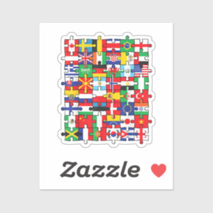 Sticker Drapeaux des pays du pavillon international