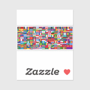 Sticker Drapeaux du monde