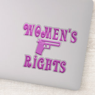 Sticker Droits des femmes au deuxième amendement