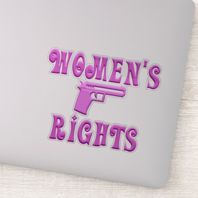 Sticker Droits des femmes au deuxième amendement (Détail)