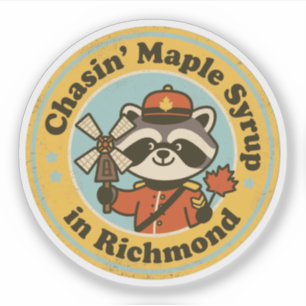 Sticker Drôle cadeau Richmond pour les amoureux de l'érabl