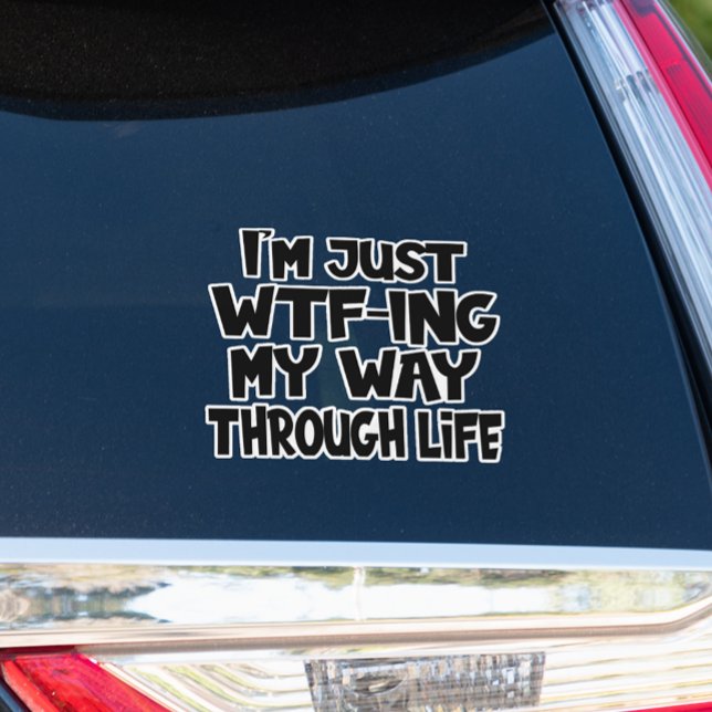 Sticker Drôle Citation Vie Dit Maman Papa Parenthood (Créateur téléchargé)