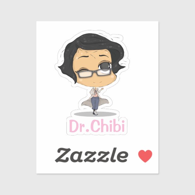 Sticker Drôle Dr Chibi Sticker_ Héros de la santé (Feuille)