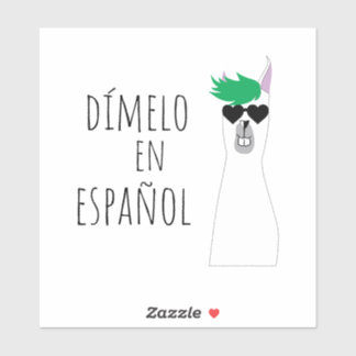 Sticker Drôle Enseignant Espagnol Cadeau Dímelo en Español