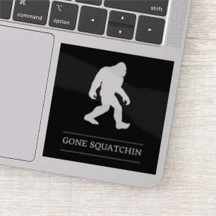 Sticker Drôle gros pied est parti squatchin Sasquatch