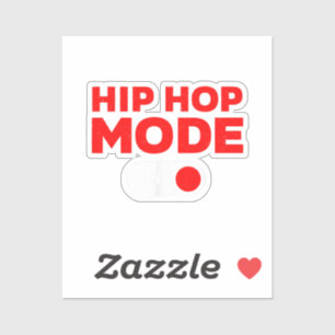 Sticker Drôle Hip hop Design pour hommes femmes 90s Hip ho