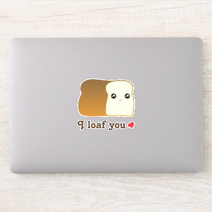 Sticker Drôle Je Vous Pense Kawaii Cartoon Cute Alimentati