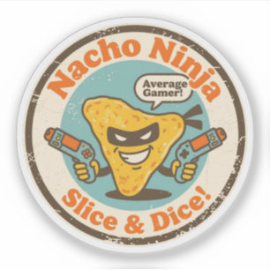 Sticker Drôle Jeu Nacho Slice & Dice Cadeau