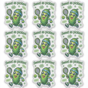 Sticker Drôle mignon sucré comme chatons Pickleball
