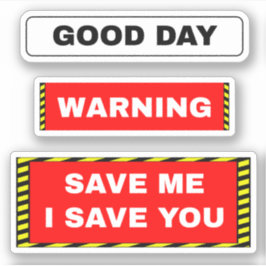 Sticker Drôle Motivational Hardhat Worker - Avertissement 