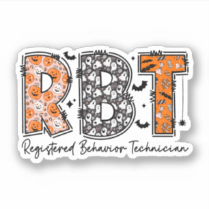 Sticker Drôle RBT Halloween Technicien de comportement enr