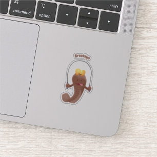 Sticker Drôle sauter boudskipper poisson dessin animé
