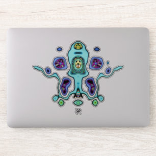 Sticker Drone alien biomécanique / calmar alien v1