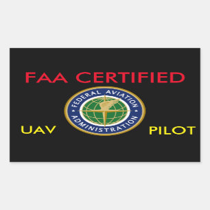 STICKER DRONE CERTIFIÉ PAR LA FAA