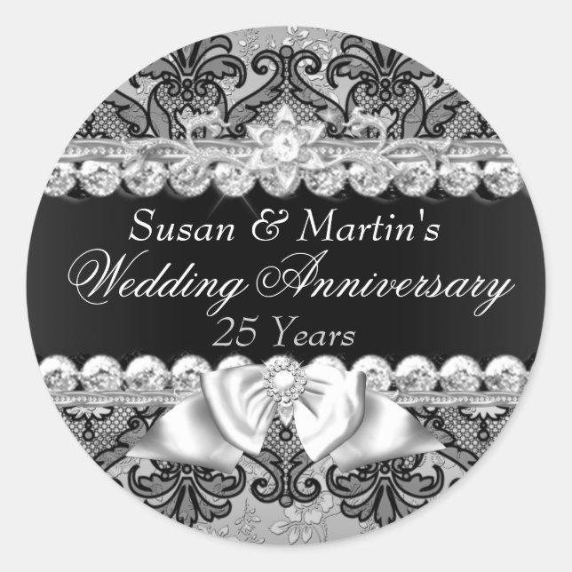Sticker du 25e anniversaire du Mariage Floral & La (Devant)