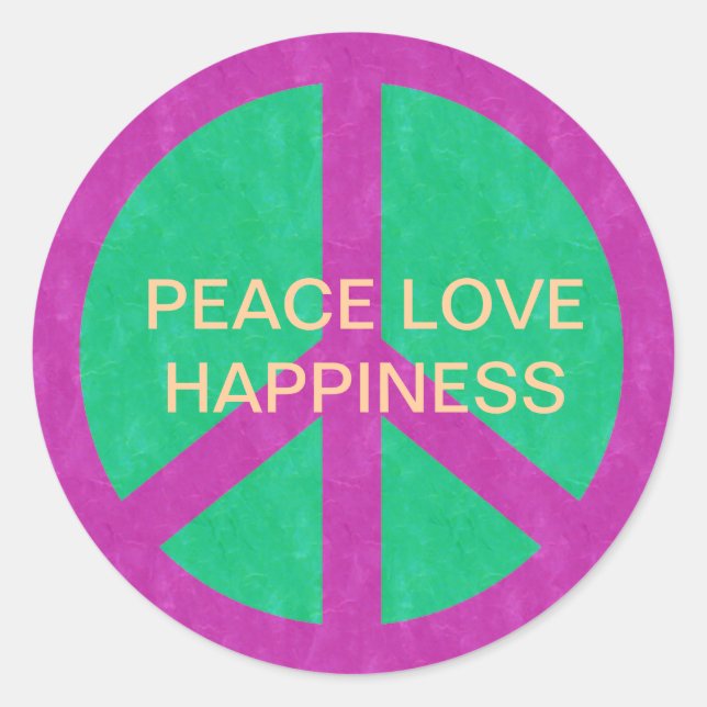 STICKER DU BONHEUR DE PAIX (Devant)