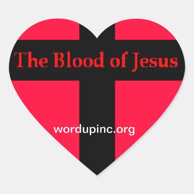 Sticker du coeur de Jésus (Devant)