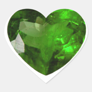 Sticker du coeur vert émeraude