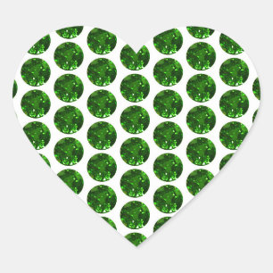 Sticker du coeur vert émeraude