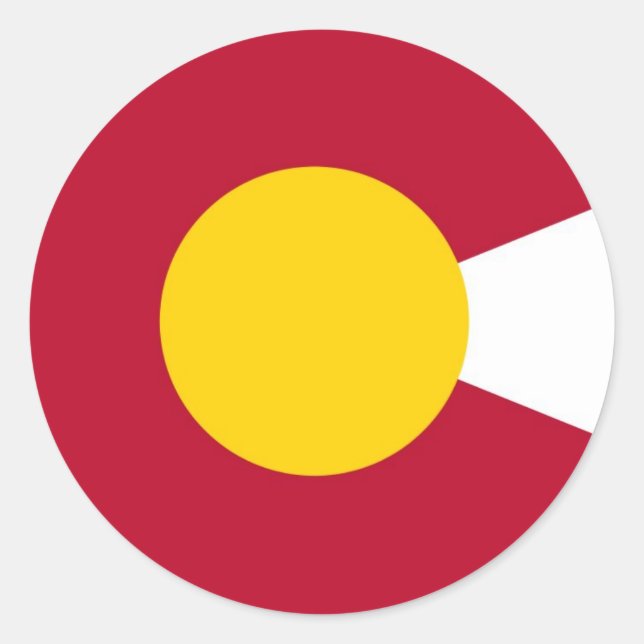 Sticker du drapeau C du Colorado (Devant)