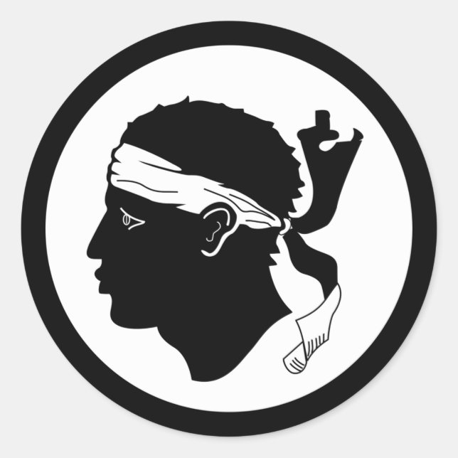 Sticker du drapeau corse (Devant)