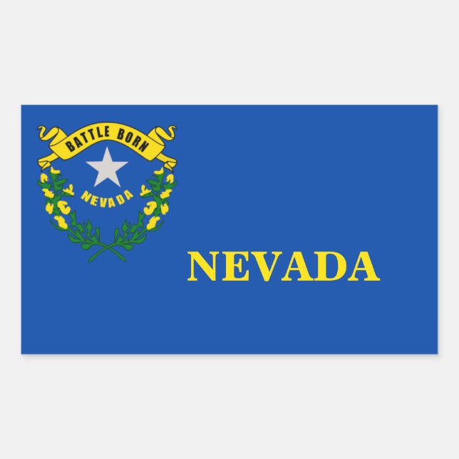 Sticker du drapeau de l'État du Nevada (Devant)