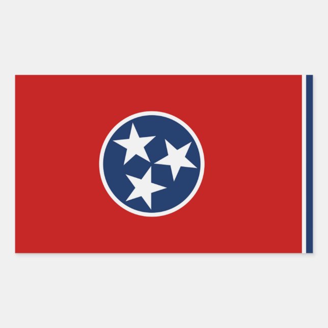 Sticker du drapeau d'état du Tennessee (Devant)