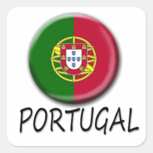 Sticker du drapeau du bouton Portugal