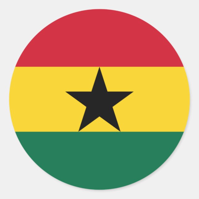 Sticker du drapeau du Ghana (Devant)