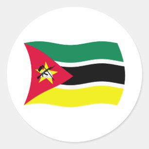 Sticker du drapeau du Mozambique