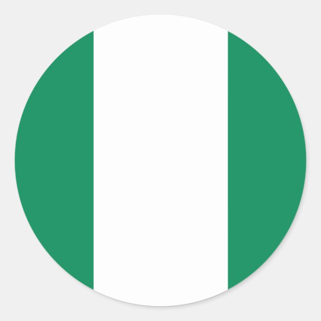 Sticker du drapeau du Nigeria (Devant)