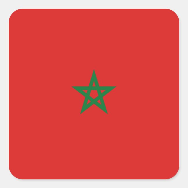 Sticker du drapeau marocain (Devant)