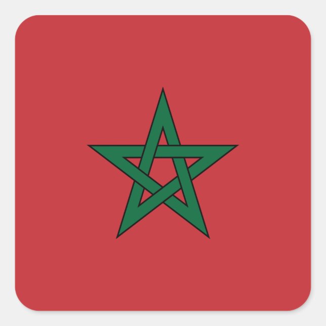 Sticker du drapeau marocain (Devant)