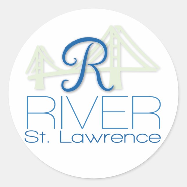 Sticker du fleuve Saint-Laurent (Devant)