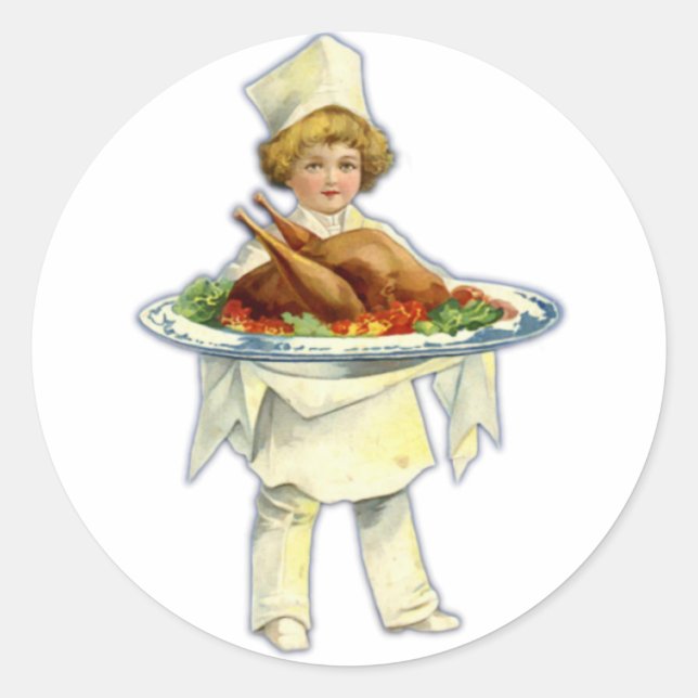 Sticker du jour de l'Action de grâce (Devant)