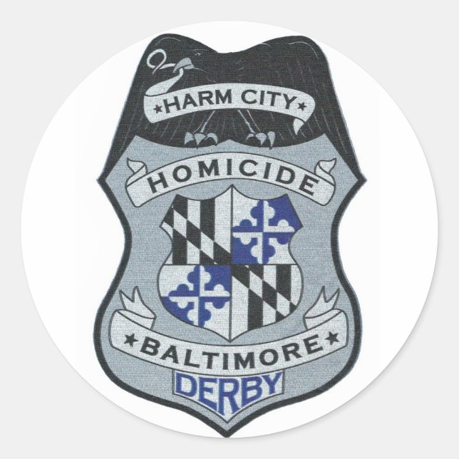 Sticker du logo de Harm City Homicide (Devant)
