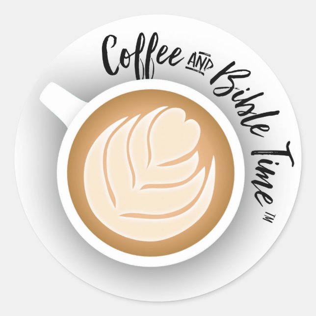 Sticker du logo du café et de la Bible Time (Devant)