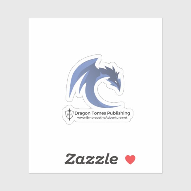 Sticker du logo du Dragon Bleu (Feuille)