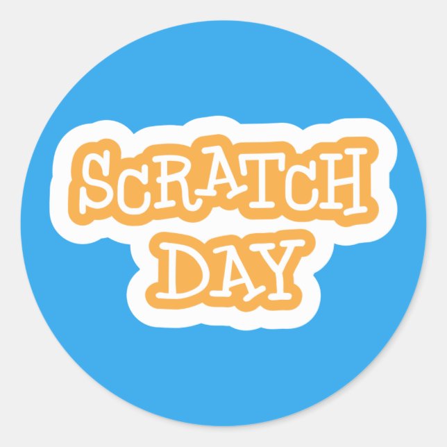 Sticker du logo du Jour du Scratère (Devant)